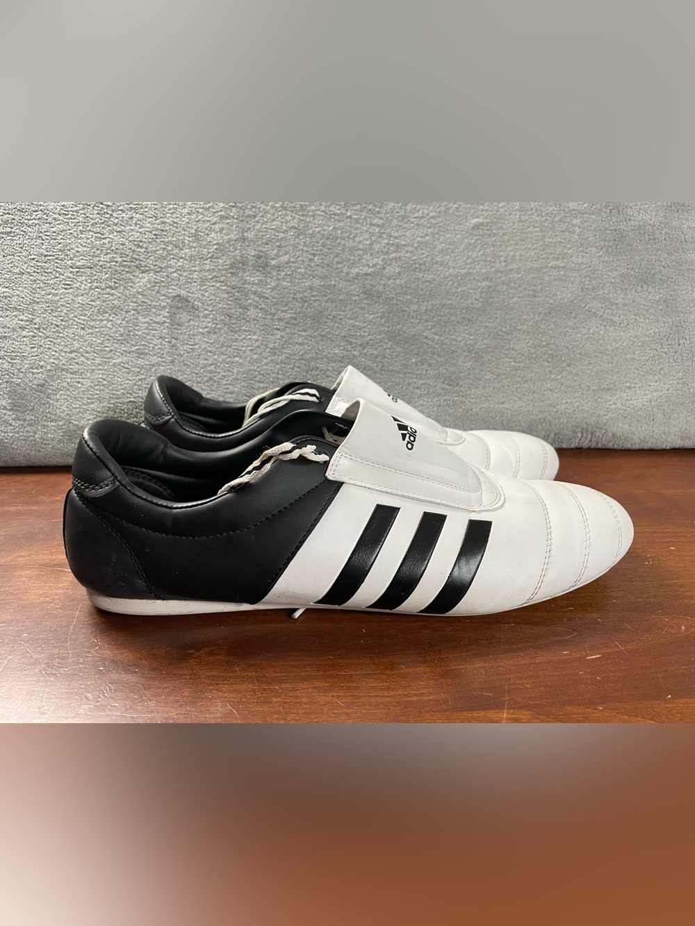 Adidas Adi Kick Taekwondo Martial Arts MMA Training Shoes Black White Mens 13